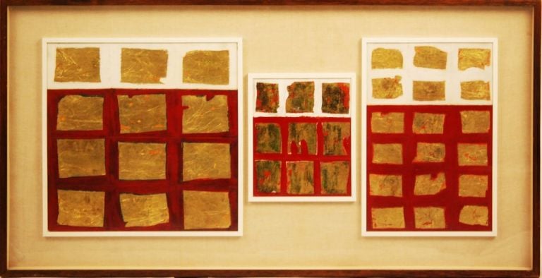 Remo Bianco, Tableau doré – Senza titolo, 1957. Museo del 900, Milano