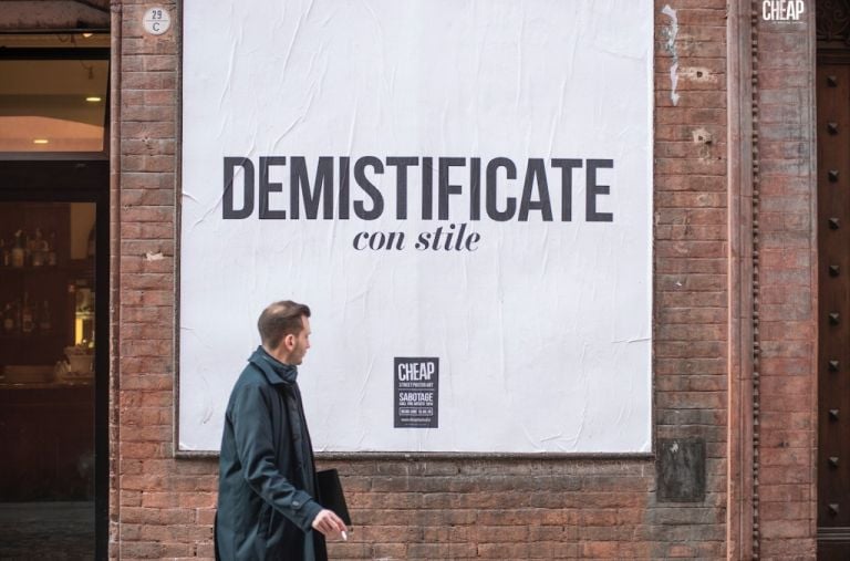 Sabotage by Cheap Call for Artist 2019. Foto Michele Lapini 2 Il femminismo è roba vecchia? Gli street poster di Cheap tra memoria e attualità della lotta