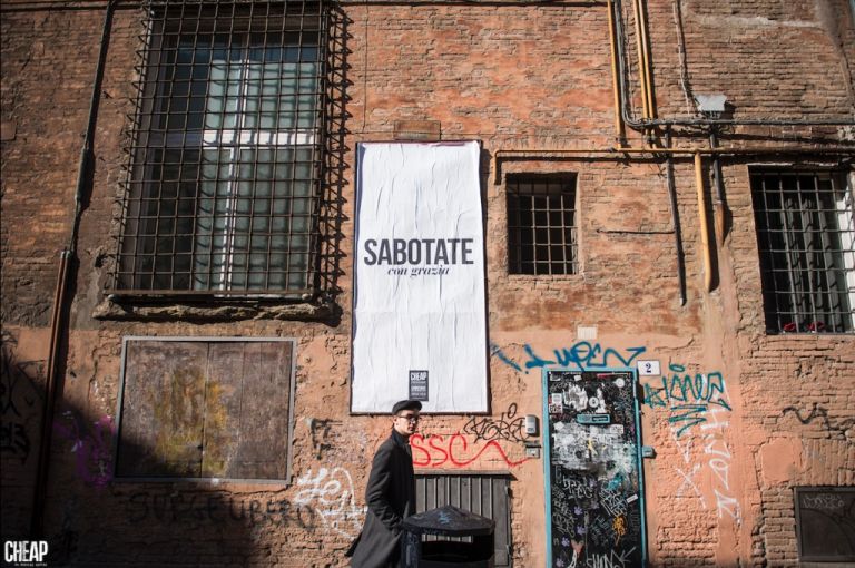 Sabotage by Cheap Call for Artist 2019. Foto Michele Lapini Il femminismo è roba vecchia? Gli street poster di Cheap tra memoria e attualità della lotta