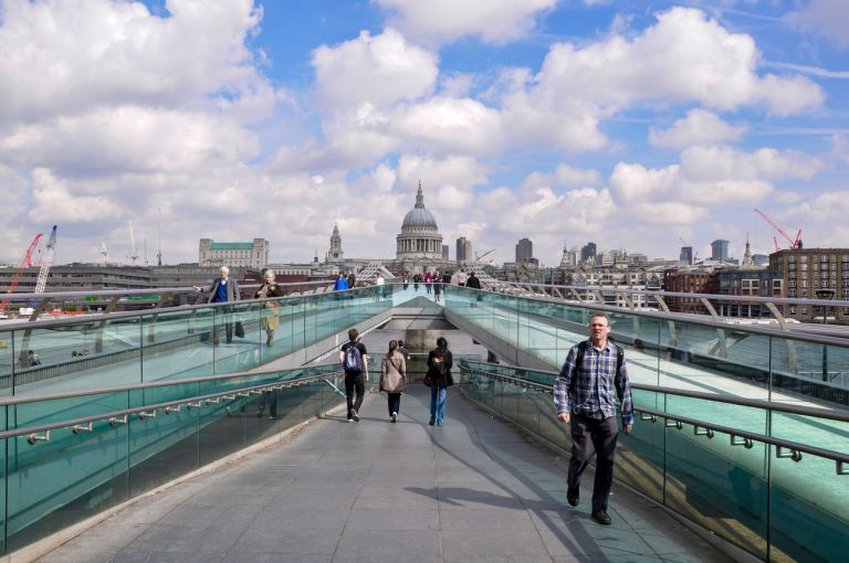 St. Paul e Millenium Bridge, Londra. Photo © Irene Fanizza