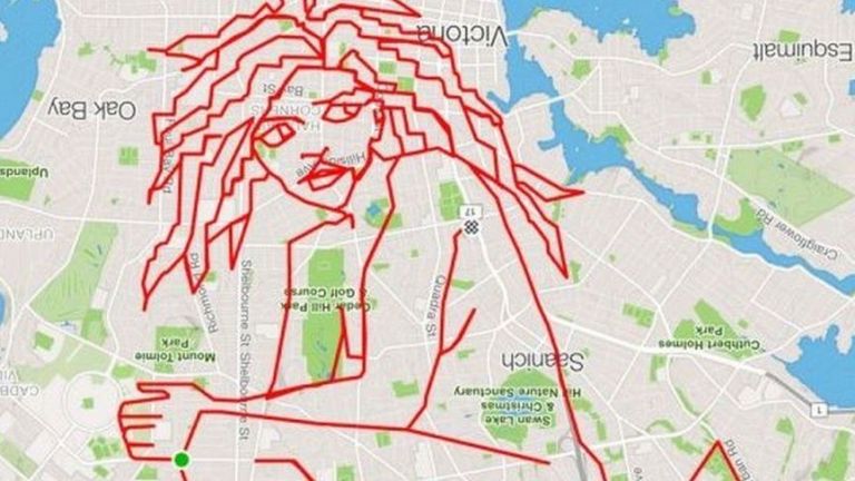 Stephen Lund's GPS Doodles