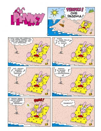 Una pagina di Pinky, il fumetto di Massimo Mattioli