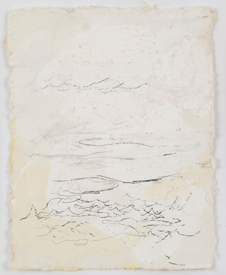 Lawrence Carroll Untitled 2014 – 2017 House paint, ink and silverpoint on paper 18 x 14 cm / 7 x 5 1/2 in Frame: 48,5 x 44,3 x 3,2 cm Signed, dated and inscribed verso upper right: Lawrence Carroll, 2014 – 2017, Bolsena © Lucy Jones Carroll Courtesy Galerie Karsten Greve Köln Paris St. Moritz
