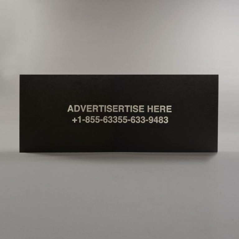 Virgil Abloh, Advertise, Recto. Courtesy Museum of Contemporary Art, Chicago