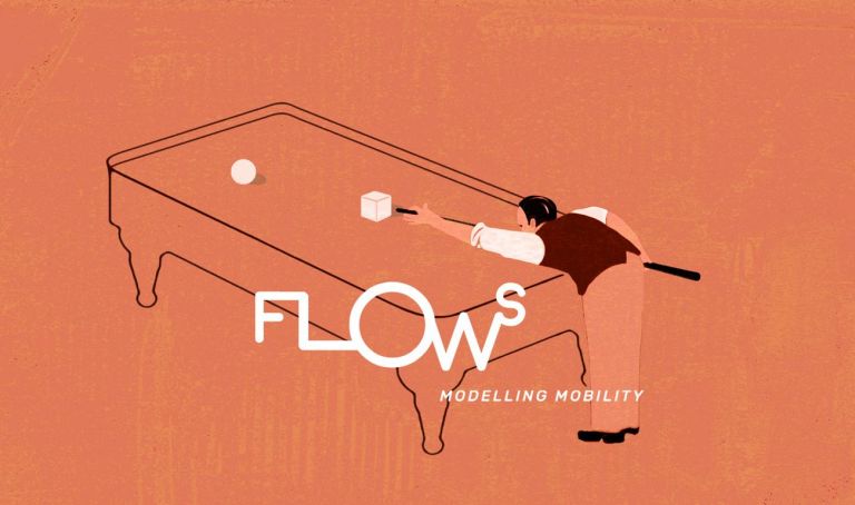 Web design di Alizarina per Flows magazine illustrazione