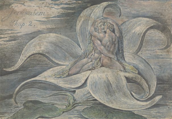 William Blake, Jerusalem, plate 28, proof impression, top design, only 1820, Yale Center for British Art (New Haven, USA)