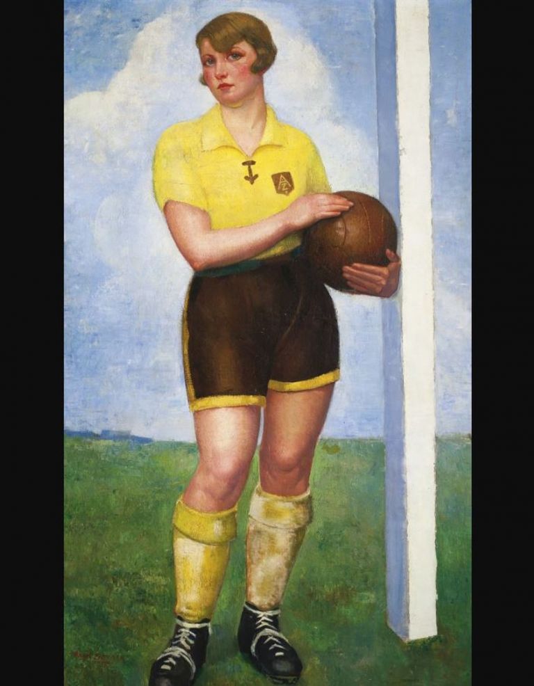 Ángel Zárraga, La futbolista rubia, 1922. Museo del Arte Moderno, Città del Messico