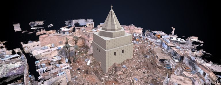 3D image of the Shrine of Imam 'Awn al-Din in Mosul, Iraq © UNESCO / IMA