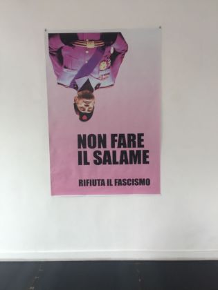 Andrea Villa. Salotto Borghese _ Italia agli immigrati. Exhibition view at Riccardo Costantini Contemporary, Torino 2019