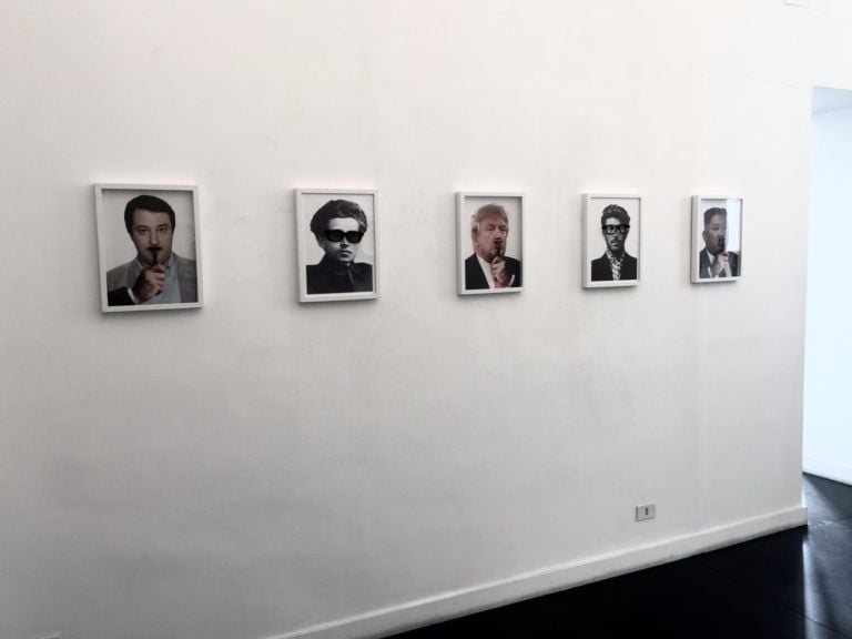 Andrea Villa. Salotto Borghese _ Italia agli immigrati. Exhibition view at Riccardo Costantini Contemporary, Torino 2019