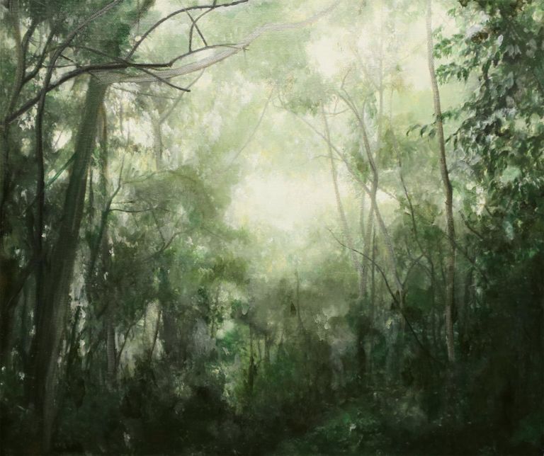 Antonio Bardino, Paesaggio laterale, 2015, olio su tela, 38x46 cm