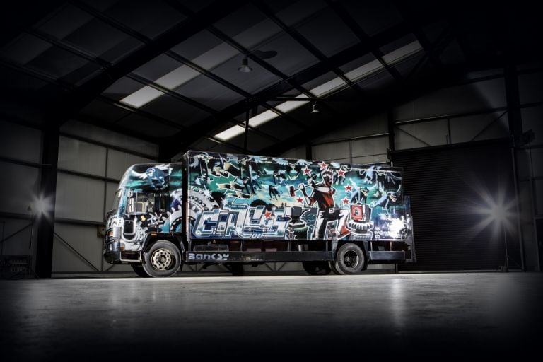 Banksy Turbo Zone Truck, courtesy Press Bonhams