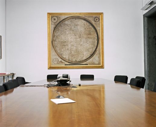 CNR, Consiglio Nazionale delle Ricerche, Aula Fermi, riproduzione della mappa realizzata da fra’ Mauro nel 1460, Roma, Italia, 2007 © Armin Linke, 2007