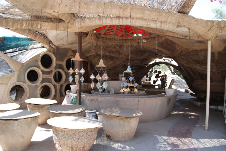 Cosanti, Paolo Soleri Studios, Ceramics Studio, photo credit Cosanti Foundation Tomiaki Tamura