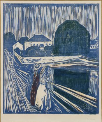 Edvard Munch, Ragazze sul ponte, 1918. Collezione privata, courtesy Galleri K, Oslo. Photo Reto Rodolfo Pedrini