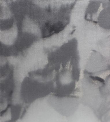 Ettore Pinelli, Guerrilla Grey, 2019, olio su tela applicata su pannello, 23x20,5 cm