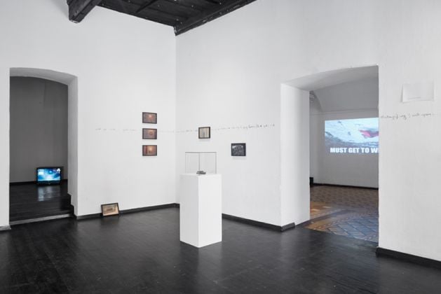 Exhibition view, Talking (about) Images, 2019, Škuc Gallery, Ljubljana, Photo Klemen Ilovar