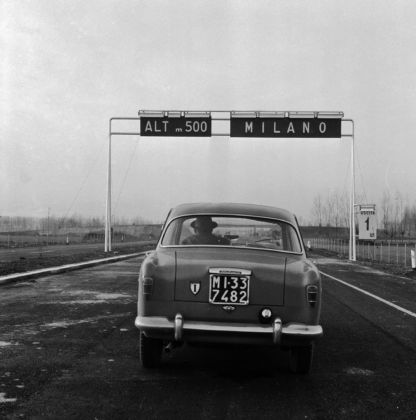 Fedele Toscani, Autostrada del Sole in costruzione, 1958
