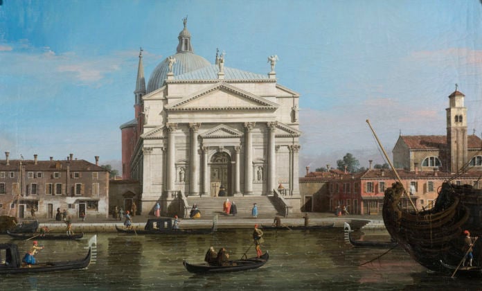 Galleria Dickinson. Giovanni Antonio Canal, Il CANALETTO: (1697 – 1768) The Redentore, Venice, c. 1746 oil on canvas, unlined 47.4 x 77.3 cm. (18 x 30 ½ in.)