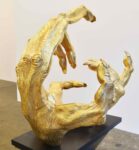 Artwork image credit: Courtesy of Finkelstein Gallery and the artist Golden Gibbon hands, by Lisa Roet