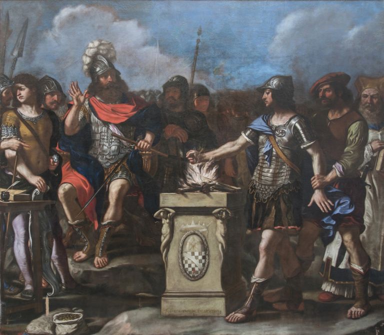 Guercino. Eroismo di Muzio Scevola.