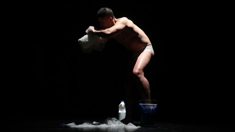 Kelvin Atmadibrata. Forcing Hyacinth, performance, 2 hours, LAPSody Festival, Theater Academy, Helsinki, Finland, 2019 © Nerisa Del Carmen Guevara