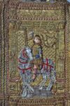 Manifattura lombarda, 1490 1510, piviale di San Vincenzo, tessuto laminato in oro, argento e seta policroma, Bergamo, Fondazione Bernareggi