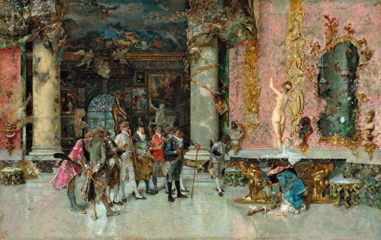 Mariano Fortuny La elección de la modelo 1868 74. National Gallery of Art Washington Corcoran Collection La prima volta in Spagna di Giovanni Boldini