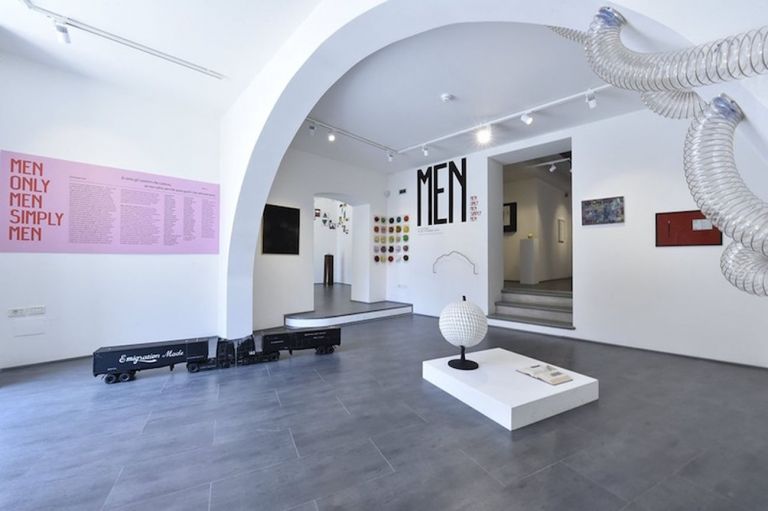 Men, Only Men, Simply Men. Exhibition view at GABA.MC – Galleria dell’Accademia di Belle Arti di Macerata. Photo Andrea Chemelli