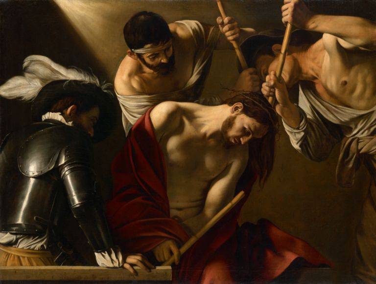 Michelangelo Merisi da Caravaggio, Dornenkrönung Christi, Um 1603, Wien, Kunsthistorisches Museum © KHM Museumsverband