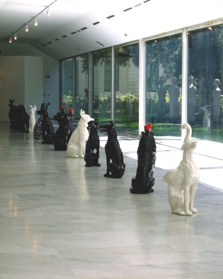 Nero/Alessandro Neretti, le ossa del cane nel cuore, 2008. Exhibition view at PAC Padiglione d’Arte Contemporanea, Milano. Courtesy the artist