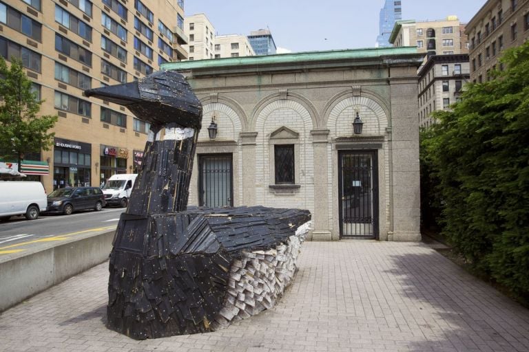 Nicolas Holiber, Birds on Broadway, the Audubon Sculpture Project, 2019. Photo Nicolas Holiber