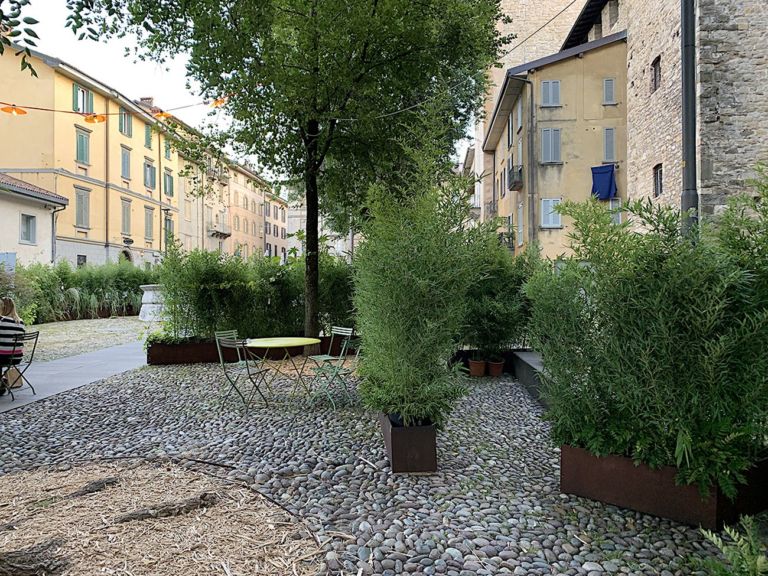 Piazza Mascheroni, Bergamo. Photo Claudia Zanfi