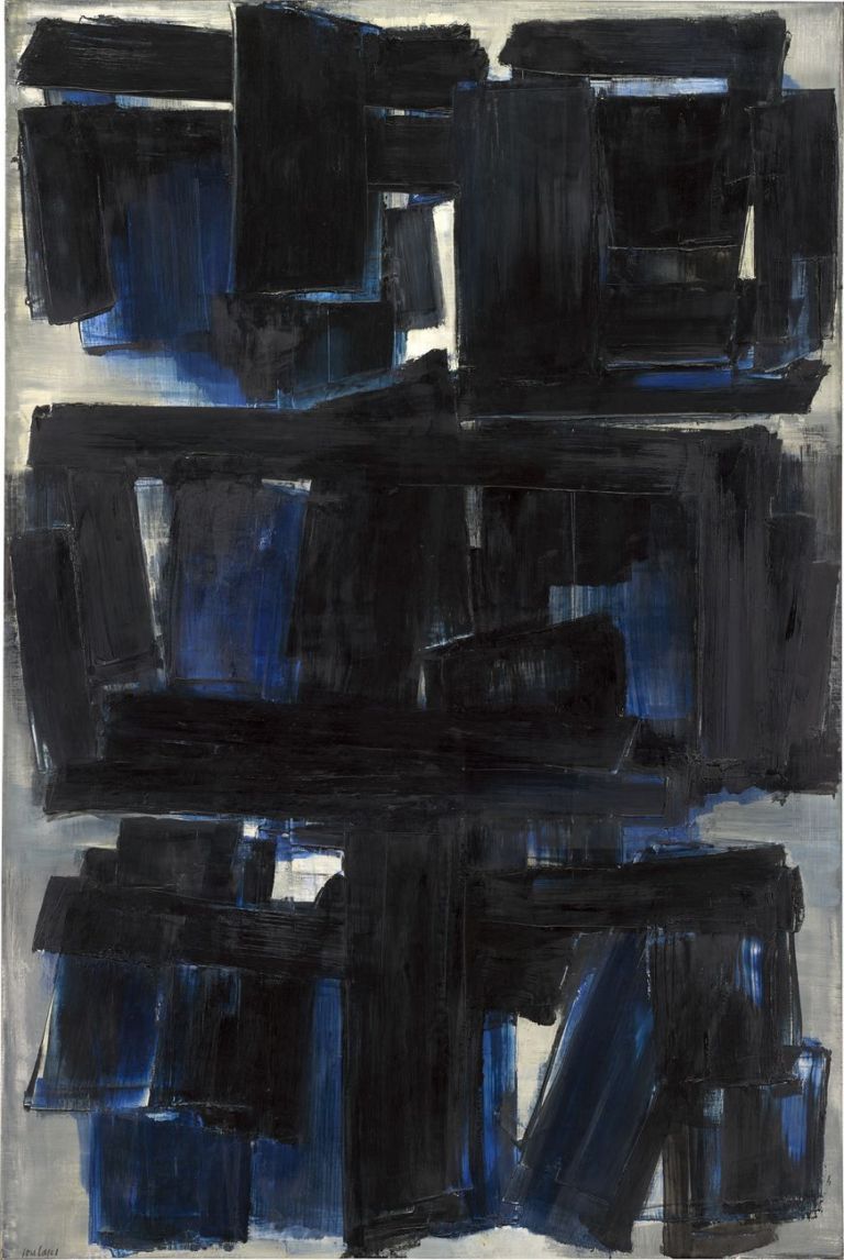 Pierre Soulages, Peinture 195 x 130 cm, 30 octobre 1957. Courtesy Lévy Gorvy, New York