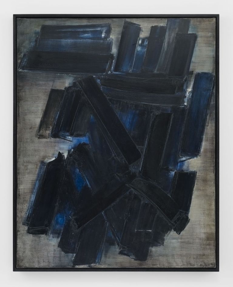 Pierre Soulages, Peinture 195 x 155 cm, 7 février 1957. Courtesy Lévy Gorvy, New York