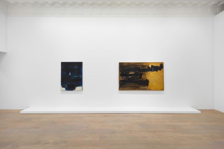 Pierre Soulages. A Century. Installation view at Lévy Gorvy, New York, 2019. Photo Tom Powel