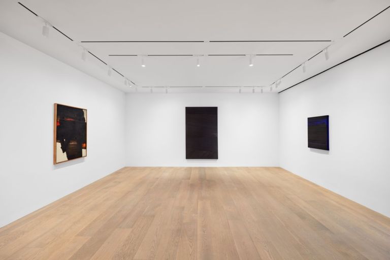 Pierre Soulages. A Century. Installation view at Lévy Gorvy, New York, 2019. Photo Tom Powel