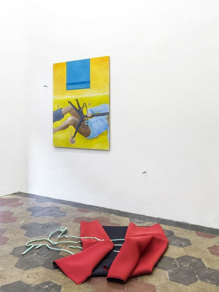 Sara Enrico & Andrea Respino. Mai un vestito dunque, adeguato, 2019. Installation view at Quartz Studio, Torino 2019. Photo Beppe Giardino