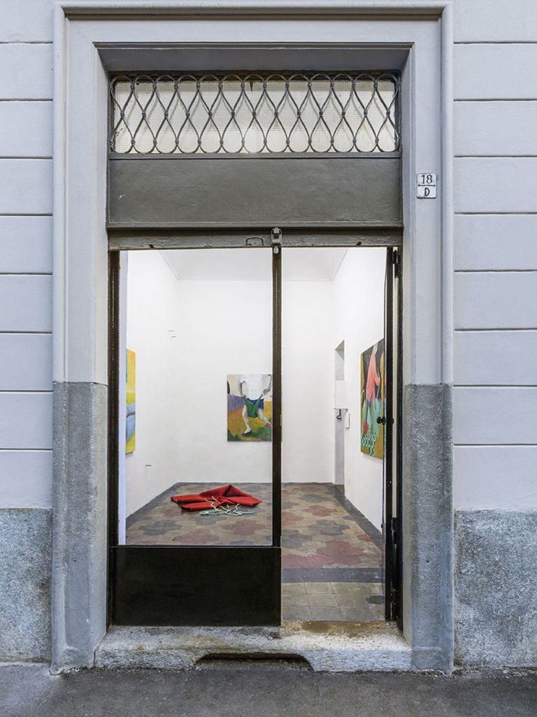 Sara Enrico & Andrea Respino. Mai un vestito dunque, adeguato, 2019. Installation view at Quartz Studio, Torino 2019. Photo Beppe Giardino