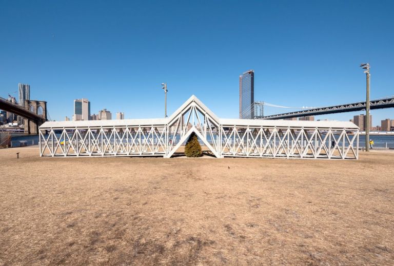 Siah Armajani, Bridge Over Tree, 1970 2019. Photo Timothy Schenck. Courtesy of Public Art Fund, New York