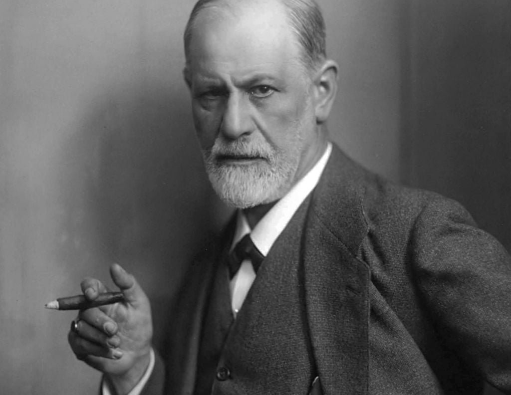 Sigmund Freud, by Max Halberstadt - detail