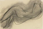 Henri Matisse, Nu couché de dos, 1944 Carbone su carta vergata dell’album «Aquarelle Canson France», 38,2 x 56,6 cm Musée Matisse, Nizza. Foto: François Fernandez © Succession Henri Matisse/2019 ProLitteris, Zurich