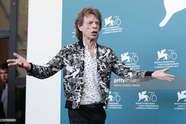 mick jagger attends the burnt orange heresy photocall