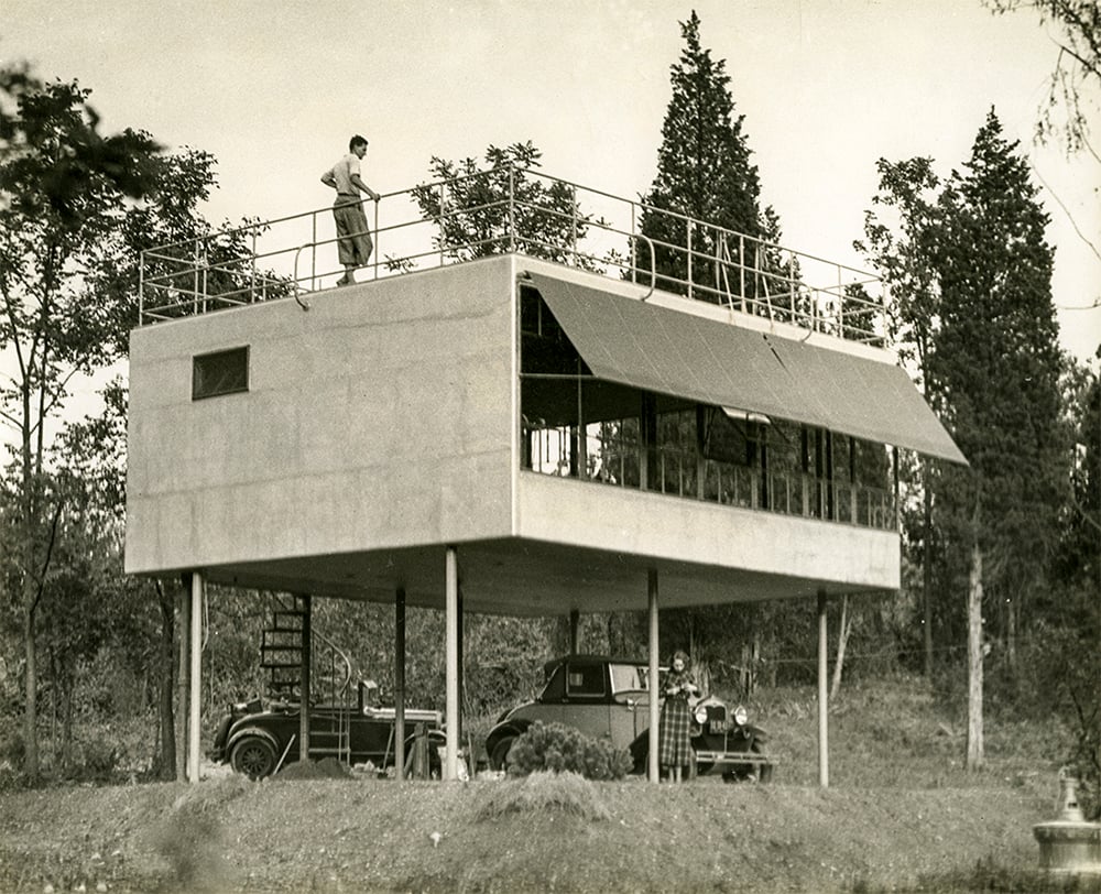 Albert Frey, Canvas Weekend House, Fort Salonga, Northport, Long Island, New York, 1933-4. Special Collections, John D. Rockefeller Jr. Library, The Colonial Williamsburg Foundation