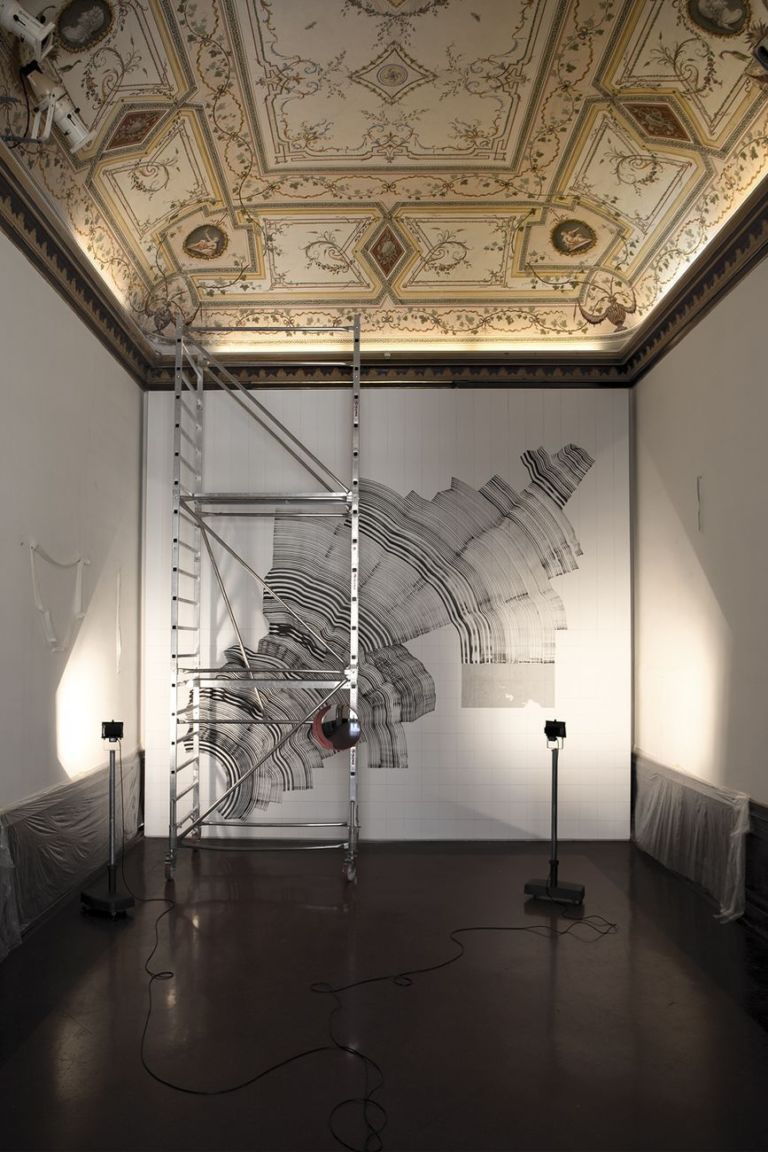 2501, SCAFFOLDING, 2017. Installation view at Reggia di Caserta