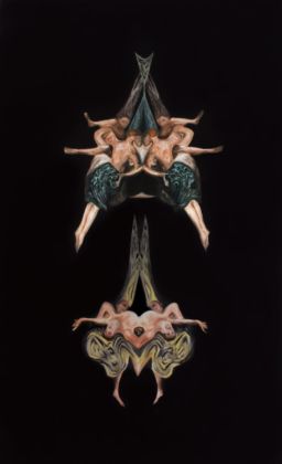 Alessandro Giannì, Witches' Flight, 2015, oil on canvas, 200 x 135 cm. Courtesy, Galleria Emilio Mazzoli