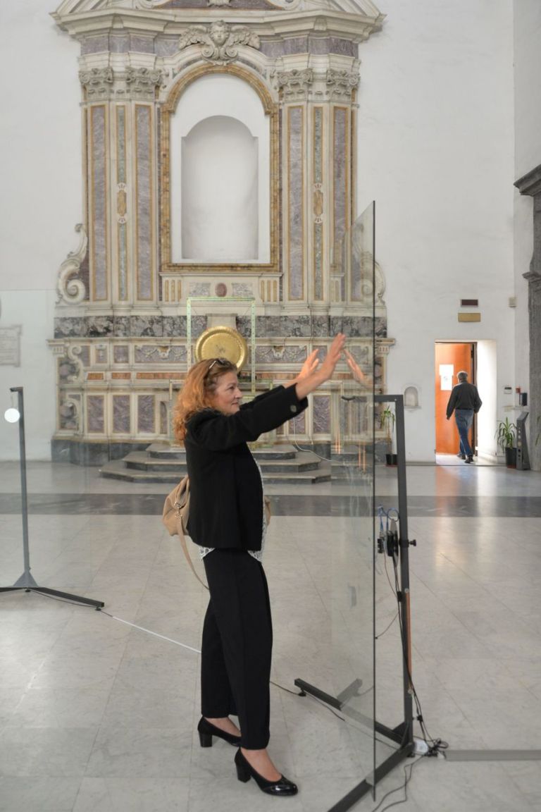 Alessandro Sciaraffa, Le ombre del mare. Installation view at Complesso Monumentale di San Severo al Pendino, Napoli 2019. Photo credits Angelo Marra