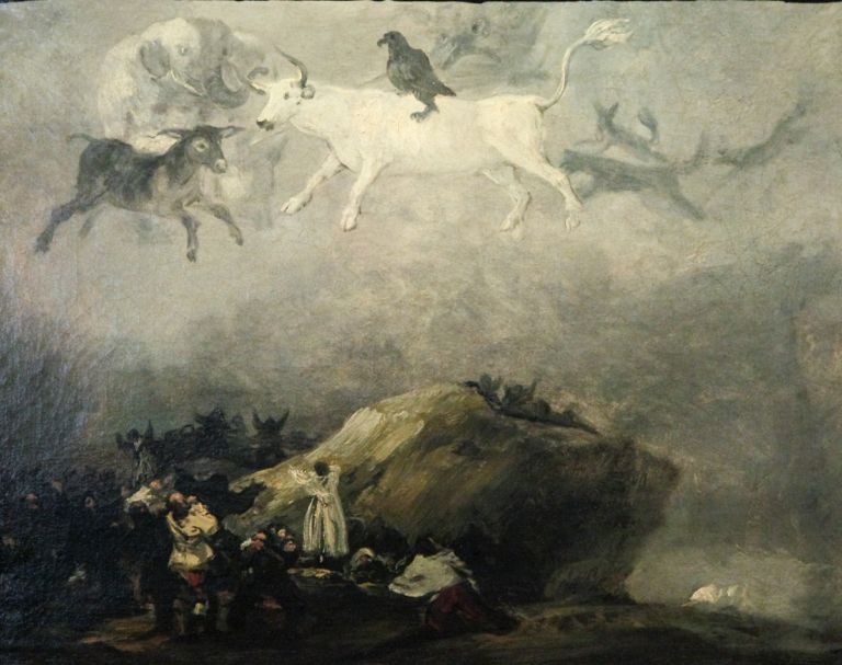Attribué à Francisco José de Goya y Lucientes, Scène des caprices © Musée des Beaux Arts d’Agen