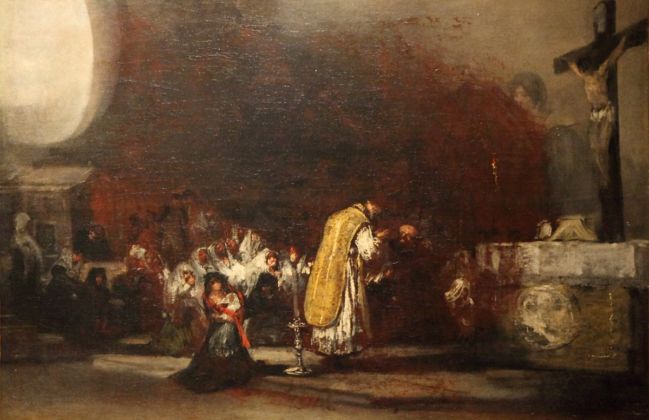 Attribué à Francisco José de Goya y Lucientes, La Messe des relevailles, autour de 1819 © Musée des Beaux-Arts d’Agen