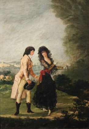 Attribué à Francisco de Goya y Lucientes, Le Couple élégant © Musée des Beaux Arts d’Agen